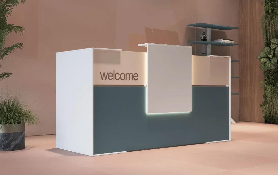 NIVERO Reception Desk, Functionality with Modern Design 2 Nivero-Reception Desk
