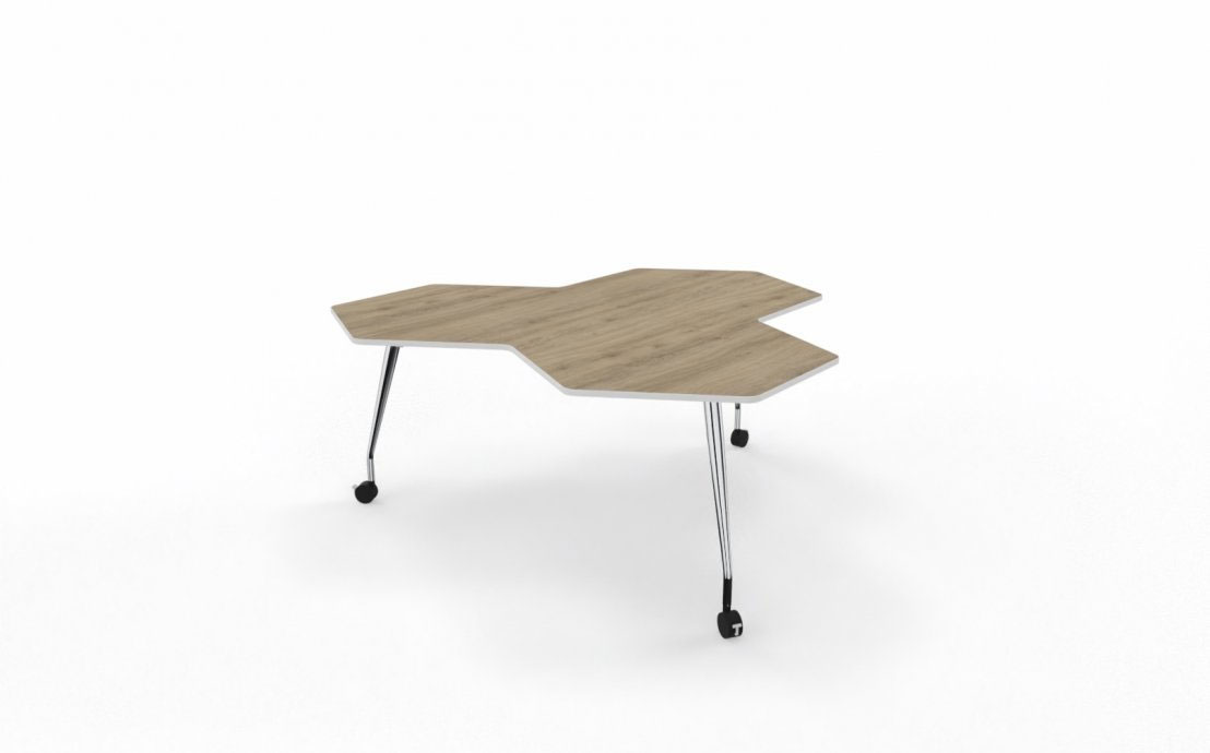 SIRIO Mobile Tables, with Geometric Tops 5 Sirio Mobile Geometric Meeting Tables