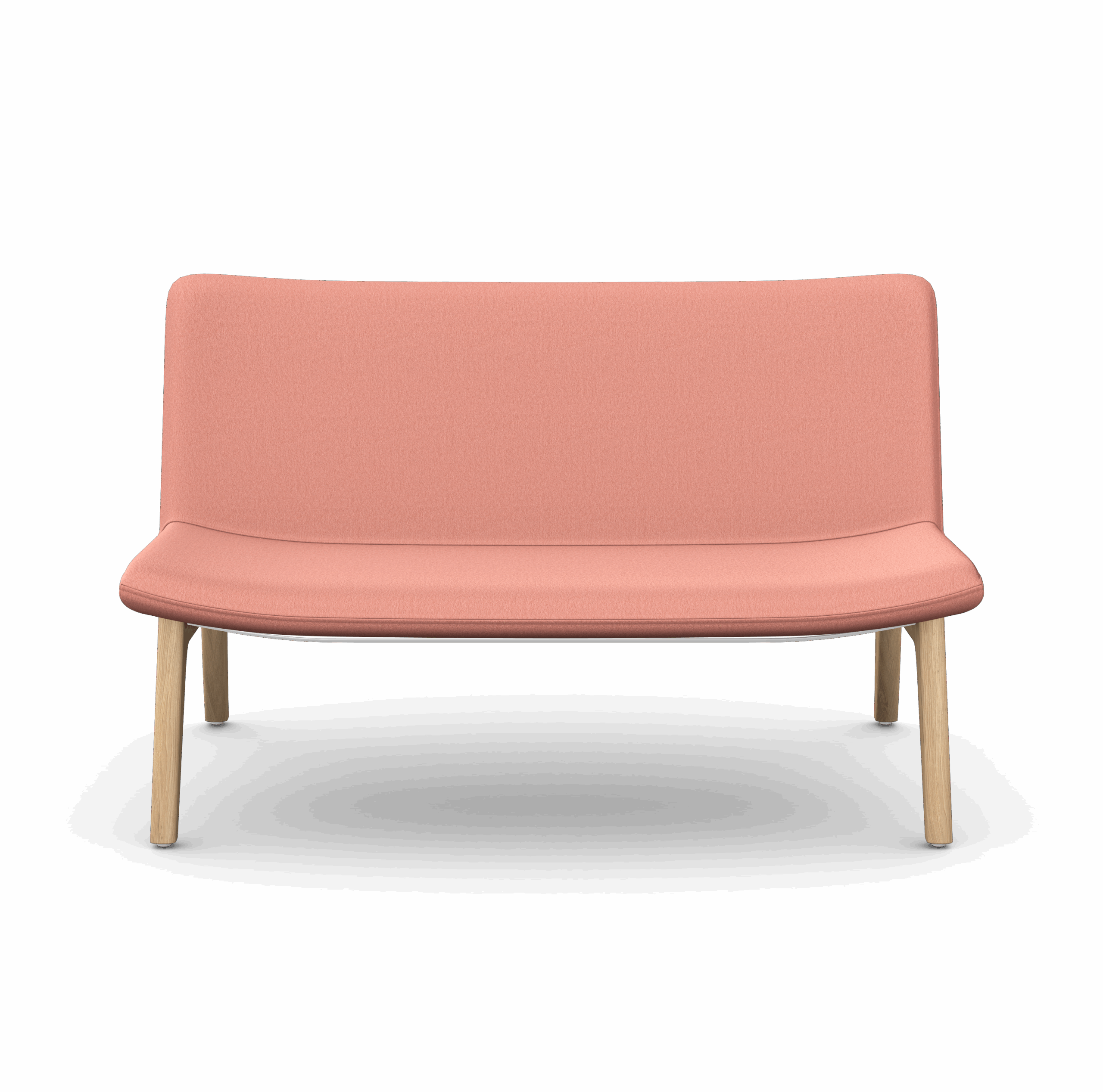 JASPA - Two Seat Sofa, 4 Wooden Legs 1 JASPA - Two Seat Sofa, 4 Wooden Legs
