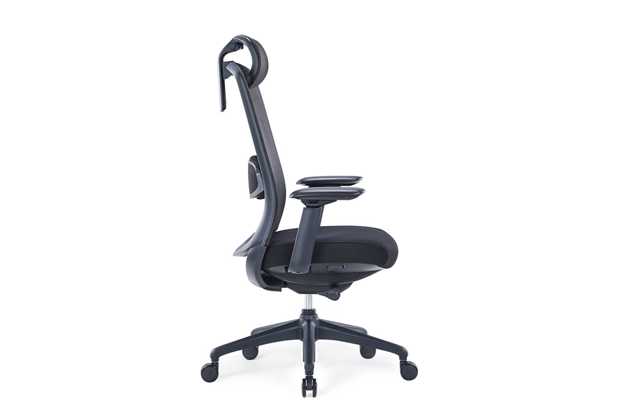 BRASS - Ergonomic Office Chair with Headrest. Multiple Adjustable Features. 6 Brass Ergonomic Office Chair