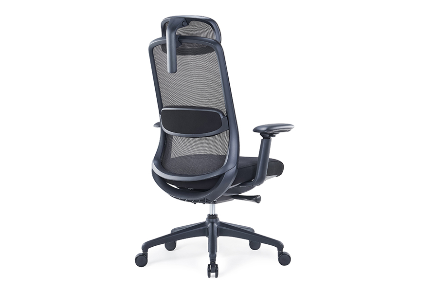 BRASS - Ergonomic Office Chair with Headrest. Multiple Adjustable Features. 5 Brass Ergonomic Office Chair