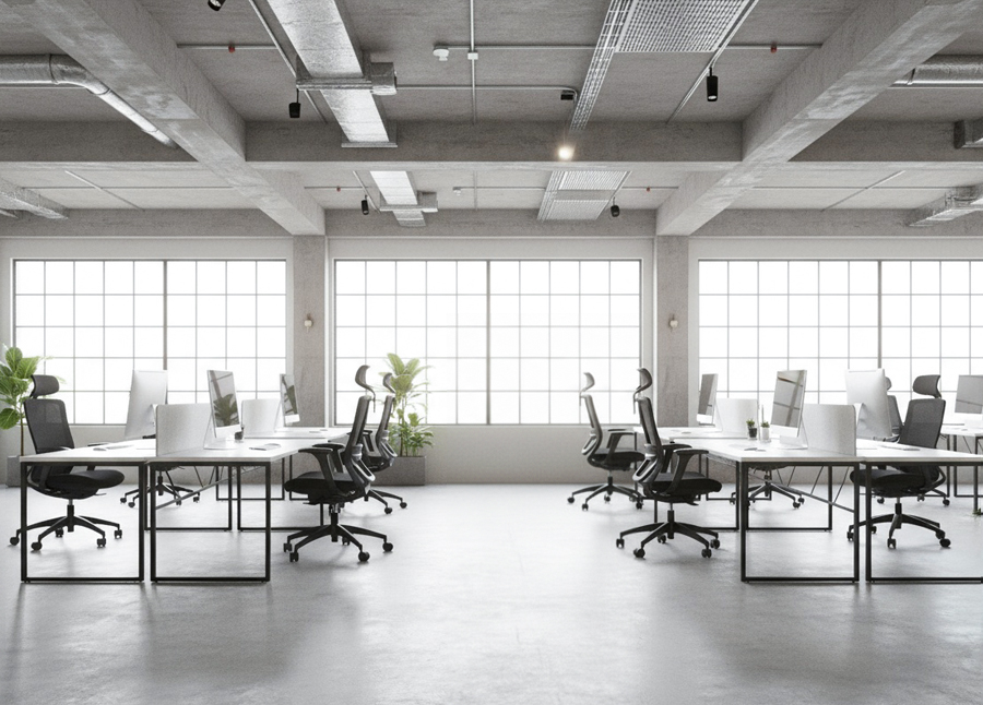 NICKEL - Task Operator Mesh Office Chair. Durable Load-Bearing Frame. 5 Nickel Task Operator Office Mesh Chair