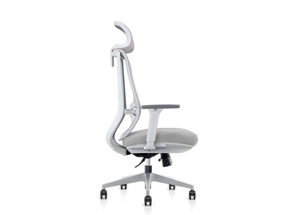 NOBRIUM - Ergonomic Office Chair. Double-backrest Design Adapting to Spine. Grey. 2 Nobrium Ergonomic Mesh Office Chair. Double Backrest Structure.