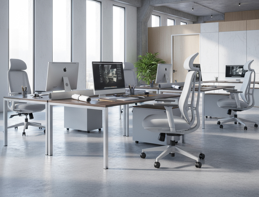 NOBRIUM - Ergonomic Office Chair. Double-backrest Design Adapting to Spine. Grey. 3 Nobrium Ergonomic Mesh Office Chair. Double Backrest Structure.