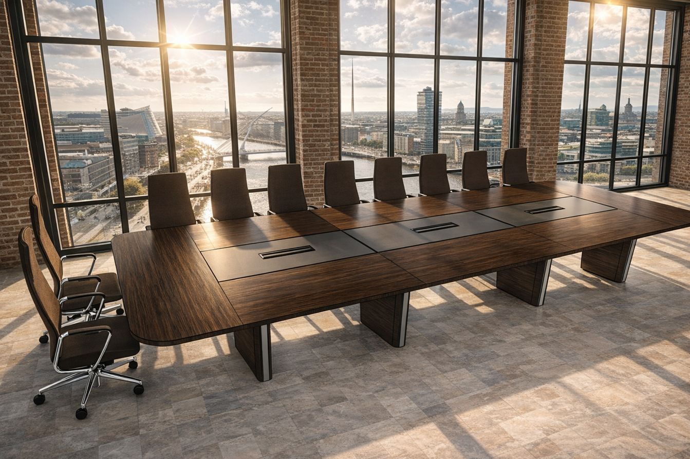 BESPOKE HIGH-END BOARDROOM TABLES - Variety of Shapes and Sizes. Made to any Specific Order. 4 Bespoke boardroom table, high quality Italian designed. X10 rectangular meeting table