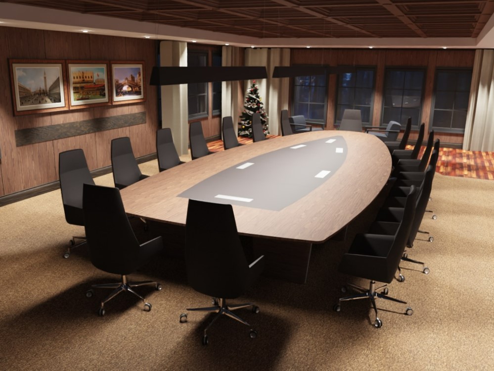 BESPOKE HIGH-END BOARDROOM TABLES - Variety of Shapes and Sizes. Made to any Specific Order. 3 Bespoke boardroom table, high quality Italian designed. X10 boat shaped meeting table