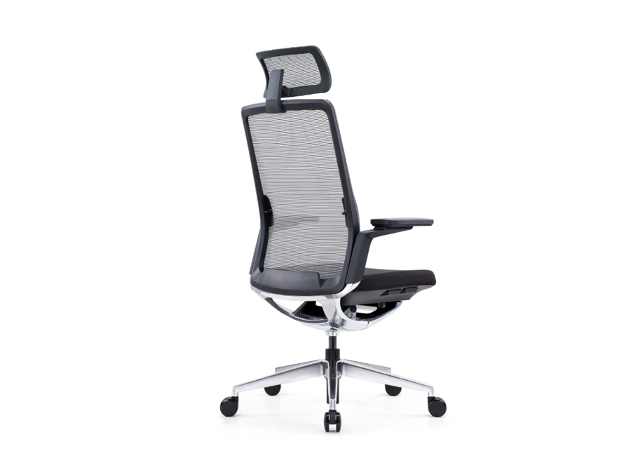 SILVER – Executive Ergonomic Office Chair. Sophisticated Appearance with High-End Ergonomic Engineering. 6 Silver Executive Ergonomic Mesh Office Chair