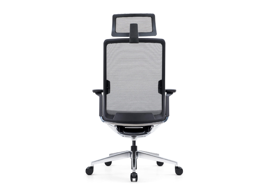 SILVER – Executive Ergonomic Office Chair. Sophisticated Appearance with High-End Ergonomic Engineering. 3 Silver Executive Ergonomic Mesh Office Chair
