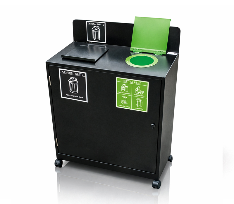 TRINITY 2-WAY Recycling Station 2 Paragon Trinity Recycling Bin Station