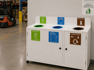 Paragon Trinity Recycling Bin Station