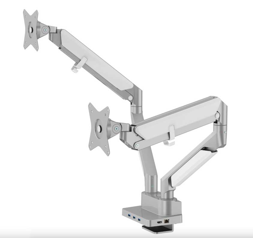 NOVARA PRO – Dual Gas Monitor Arms. Built‑in One‑Cable‑for‑All dock. 5 Novara Pro Dual Gas Monitor Arms