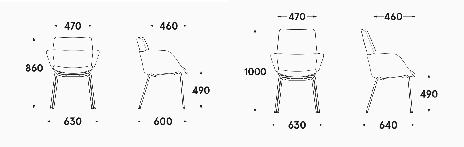 SENDA – Upholstered Meeting Chair with a Metal Legs 8 Senda-upholstered-chair-metal-legs