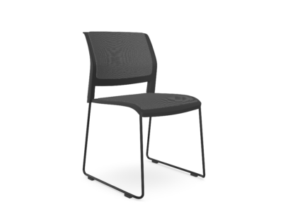 GATHER ROUND – Versatile Stackable Chair with Optional Upholstery Pads