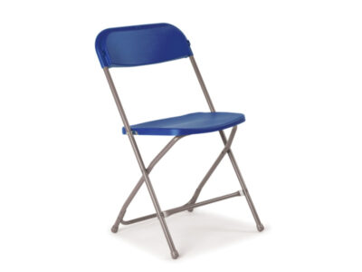 Flat back folding chair