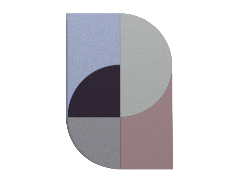 FLUFFO ART FAN 5 - Large‑Format Acoustic Wall Panel 1 Fluffo Art Fan 5