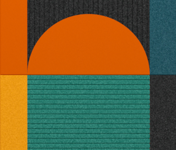 FLUFFO ART RING 4 – Large Format Acoustic Panel. Artistic Geometric Design